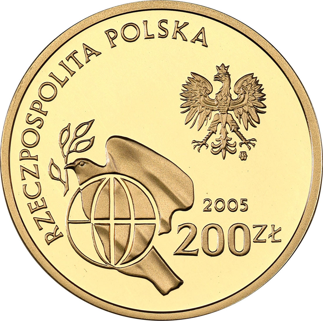 III RP. 200 złotych 2005 Zakończenie II Wojny Światowej